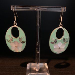 Cute Moda Designs Abalone and Silver Drop Earrings